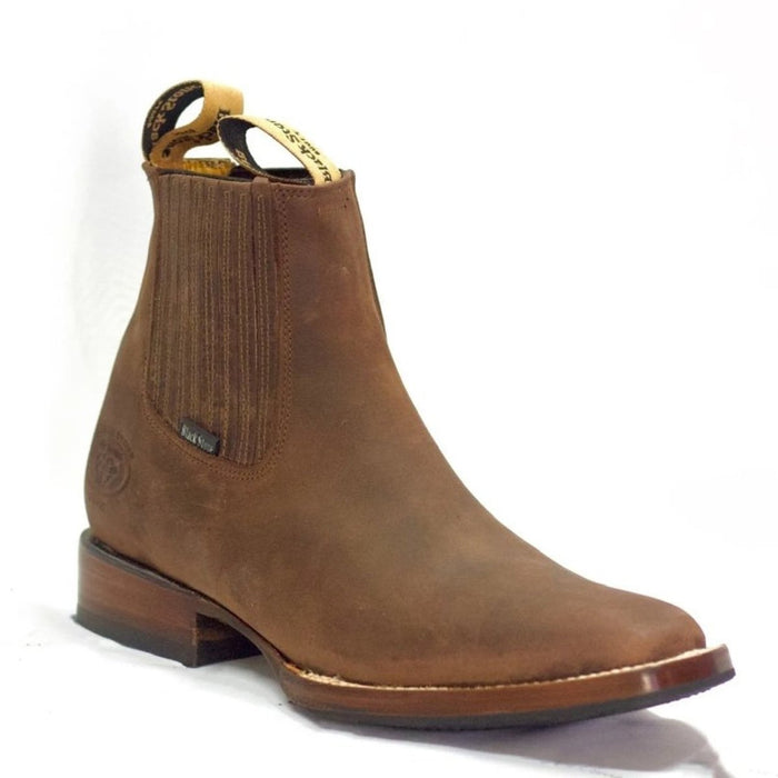 Botines Charros de Nobuck Punta Cuadrada DIE