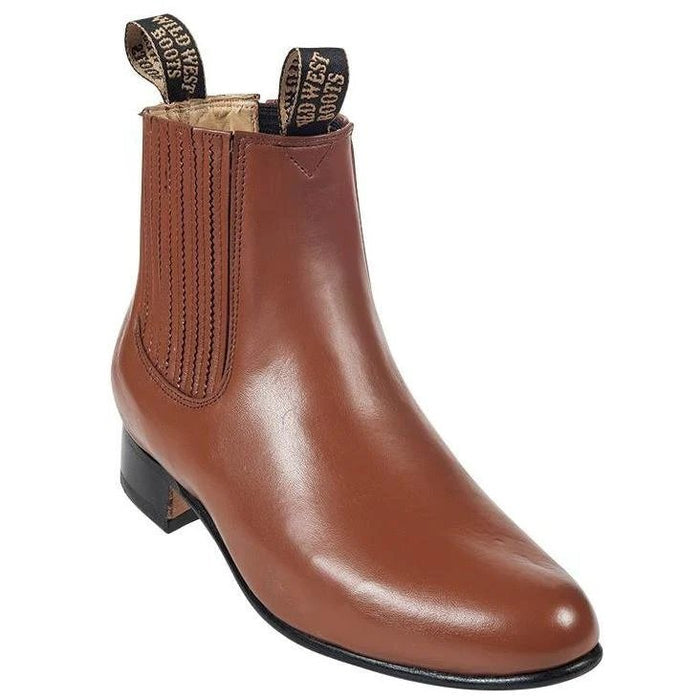 Botines Charros de Venado Original con Cremallera Color Miel