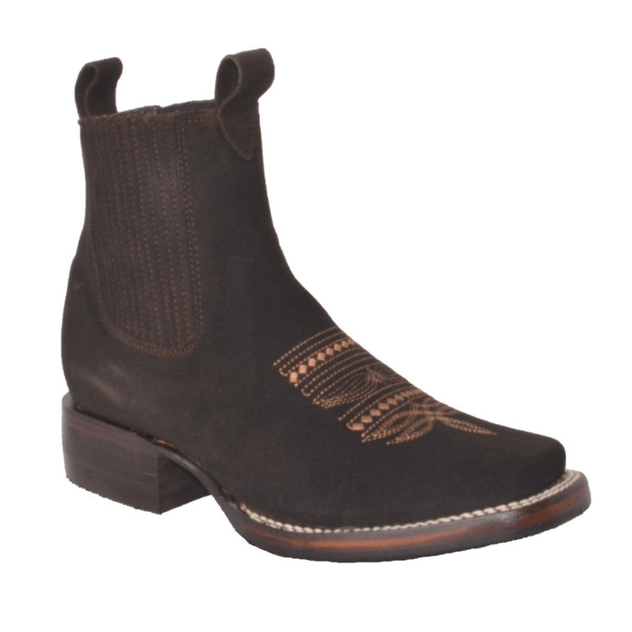 Botines Charros Punta Cuadrada Nobuck Joe Boots JB