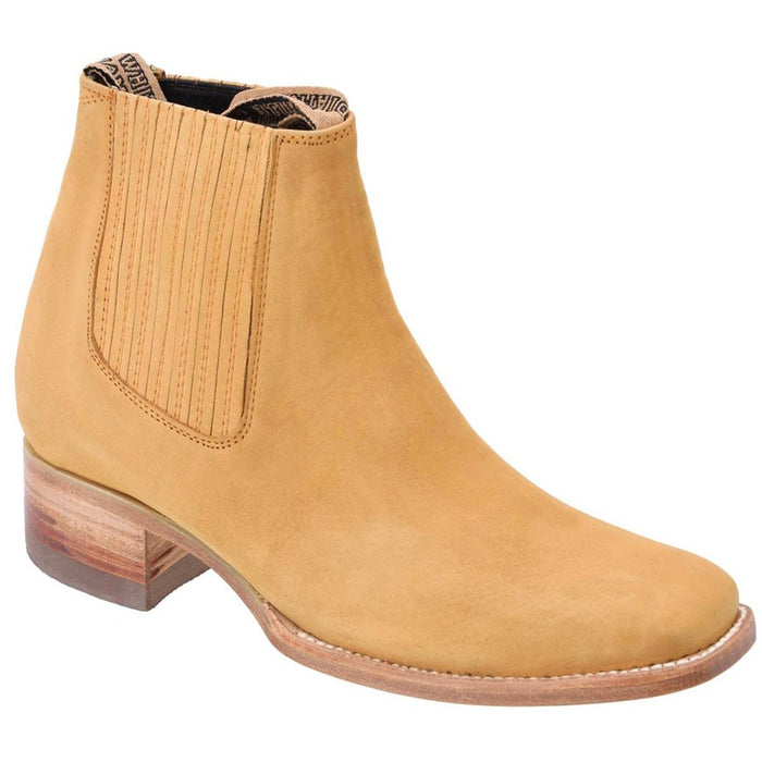 Botines Charros Punta Cuadrada White Diamonds WD