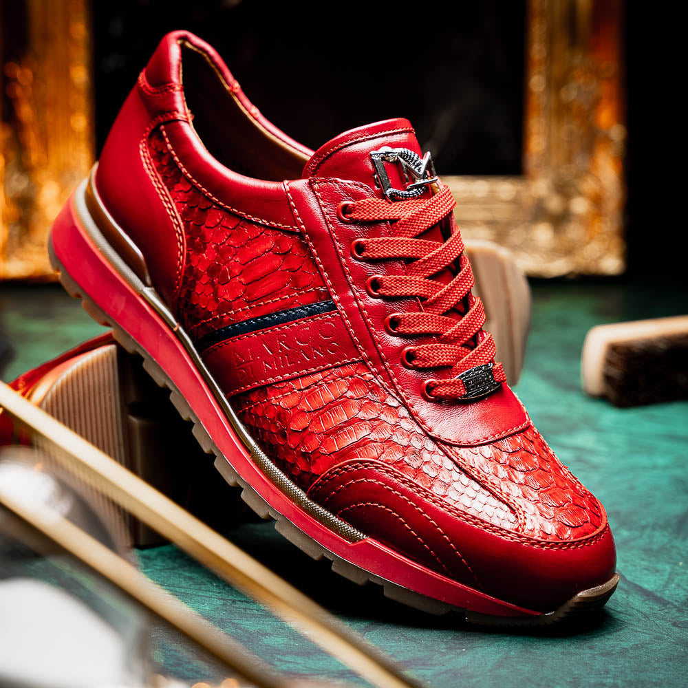 Marco_Di_Milano Brescia: Red Leather Luxury Shoe