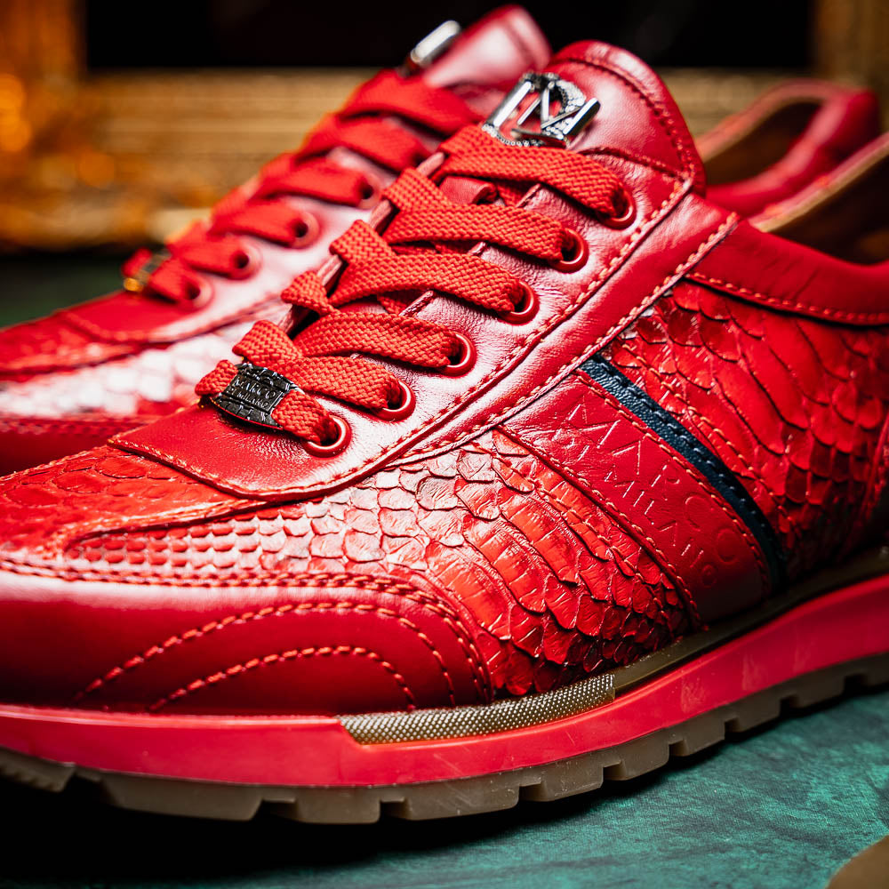 Marco_Di_Milano Brescia: Red Leather Luxury Shoe