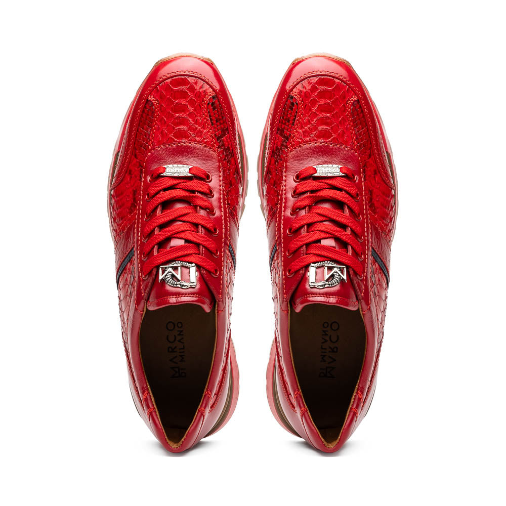 Marco_Di_Milano Brescia: Red Leather Luxury Shoe