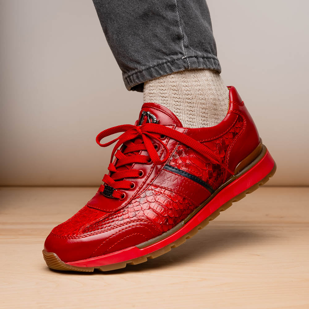 Marco_Di_Milano Brescia: Red Leather Luxury Shoe