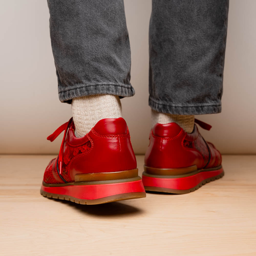 Marco_Di_Milano Brescia: Red Leather Luxury Shoe