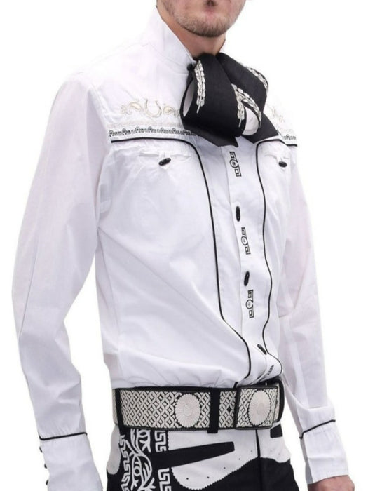 Camisa Charra Tradicional White Diamonds WD