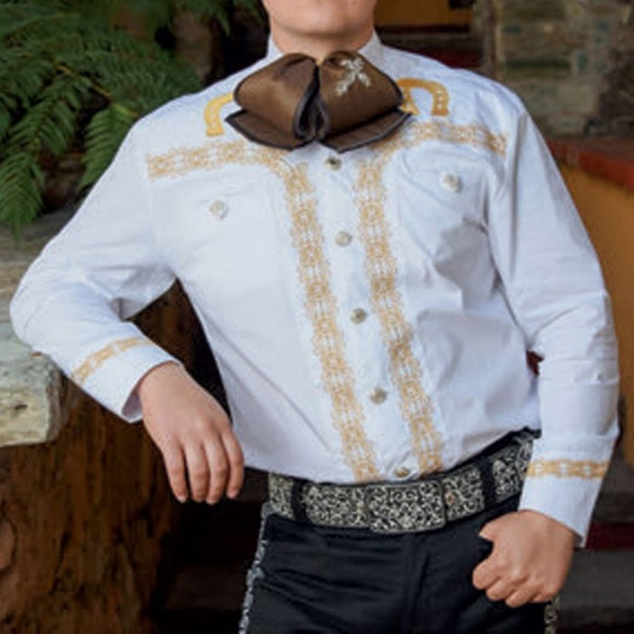 Camisa Charra Diamantes Blancos WD