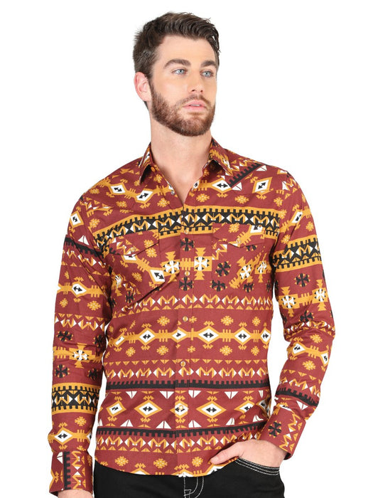 Camisa de Moda El General Color Ladrillo GEN