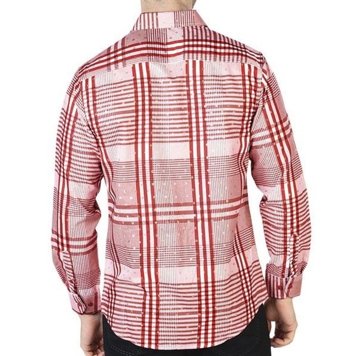 Camisa de Moda El Senor de los Cielos Color Rojo y Blanco GEN