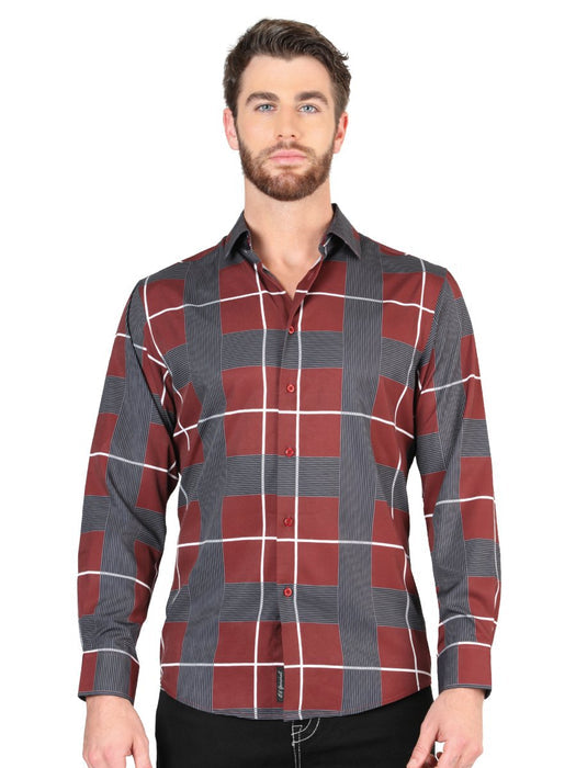 Camisa de Moda El Senor de Los Cielos Color Vino GEN
