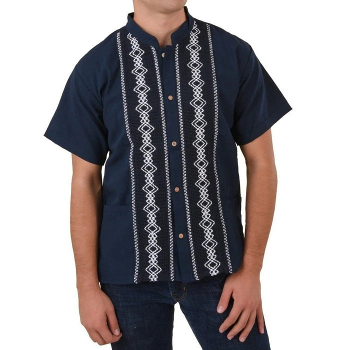 Camisa para Hombre Manga Corta Azul Marino IMP