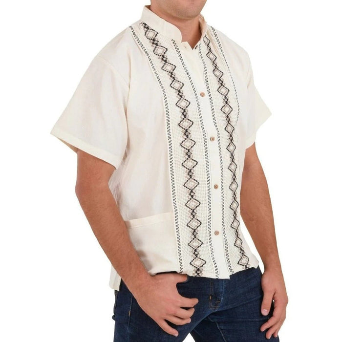 Camisa para Hombre Manga Corta Beige IMP