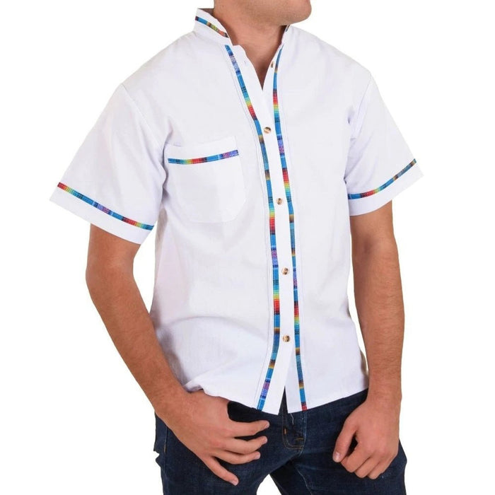 Camisa para Hombre Manga Corta Color Blanco IMP