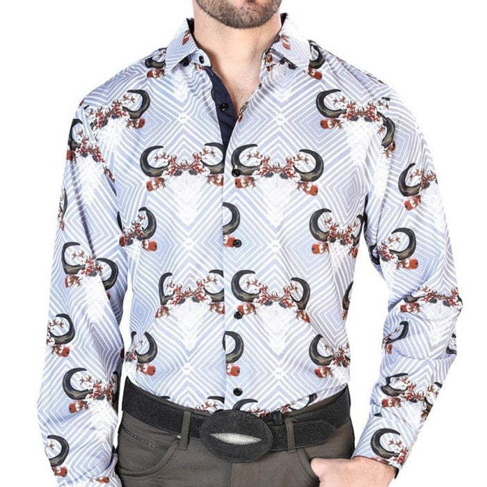 Camisa Vaquera de Moda El Senor de los Cielos Color Gris GEN