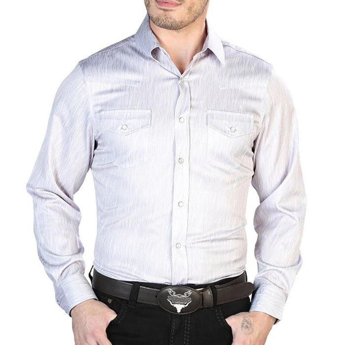 Camisa Vaquera de Moda El Senor de los Cielos Color Gris GEN