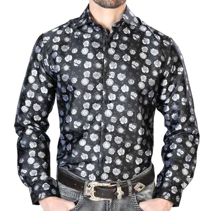Camisa Vaquera de Moda El Senor de los Cielos Color Negro GEN