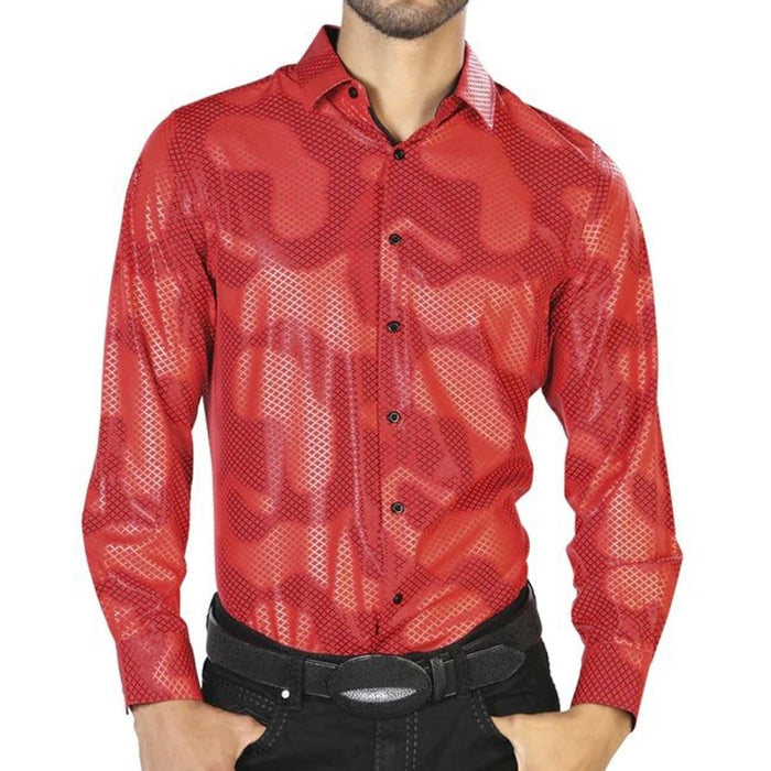 Camisa Vaquera de Moda El Senor de los Cielos Color Rojo GEN
