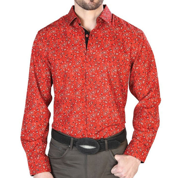Camisa Vaquera de Moda El Senor de los Cielos Color Rojo GEN