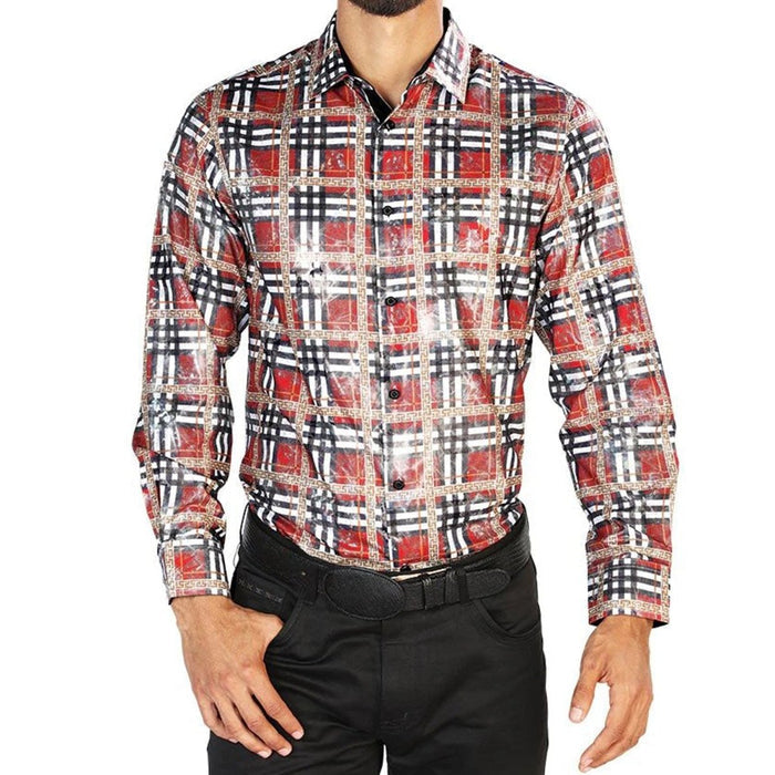 Camisa Vaquera de Moda El Senor de los Cielos Color Rojo GEN