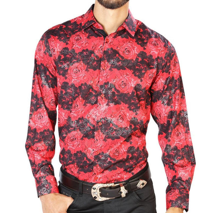 Camisa Vaquera de Moda El Senor de los Cielos Color Rojo GEN