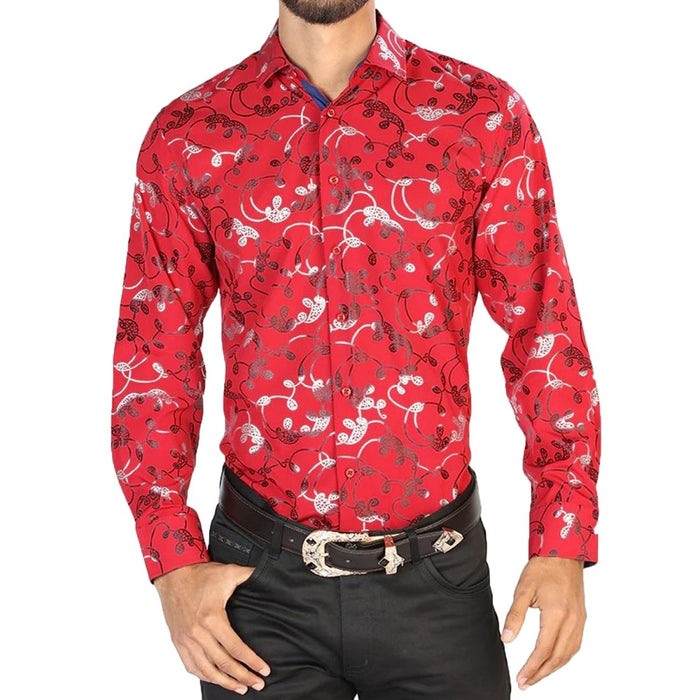 Camisa Vaquera de Moda El Senor de los Cielos Color Rojo GEN