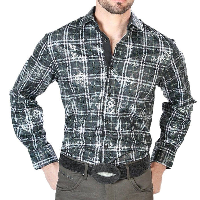Camisa Vaquera de Moda El Senor de los Cielos Color Verde GEN