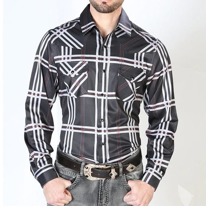 Camisa Vaquera de Moda El Senor de los Cielos Negra GEN