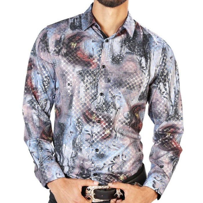 Camisa Vaquera de Moda El Senor de los Cielos Negro Multicolor GEN
