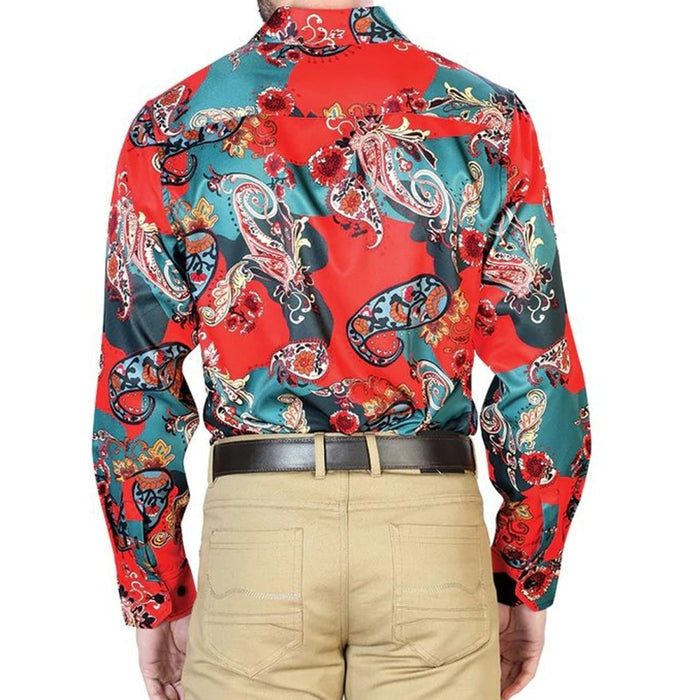 Camisa Vaquera de Moda El Senor de los Cielos Roja GEN