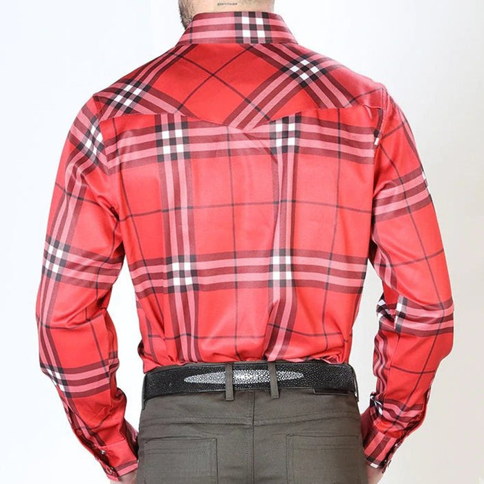 Camisa Vaquera de Moda El Senor de los Cielos Roja GEN