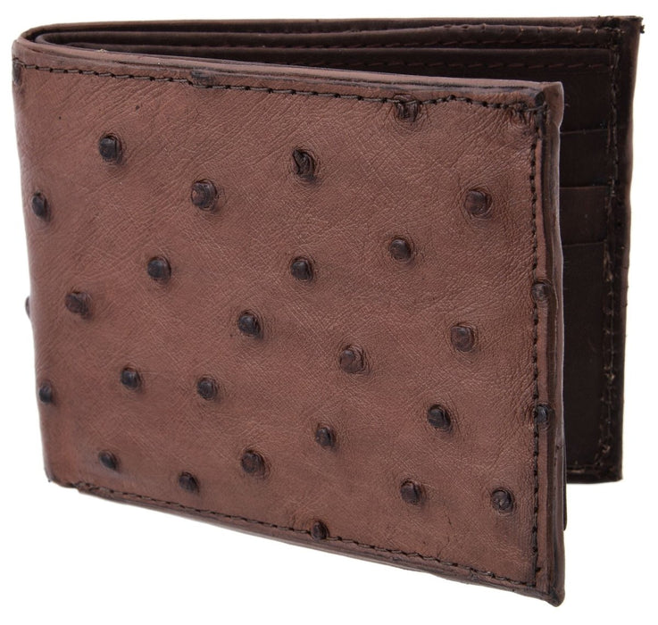 Cartera de Avestruz Original Color Café