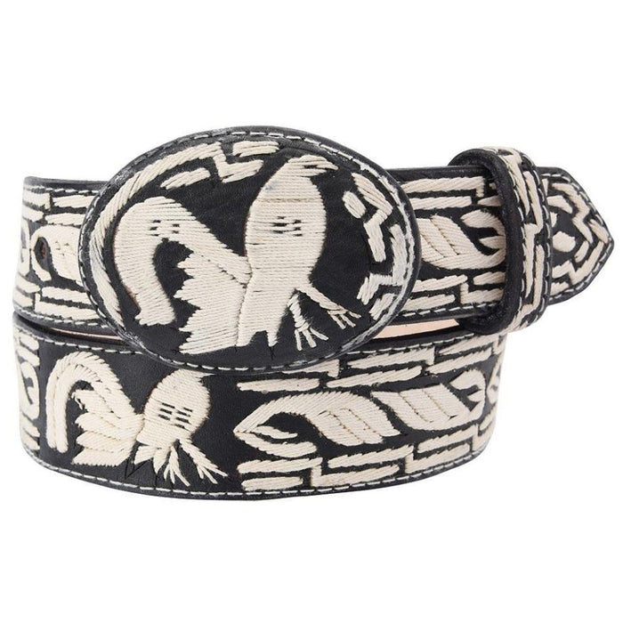 Cinto Vaquero de Cuero Bordado imp