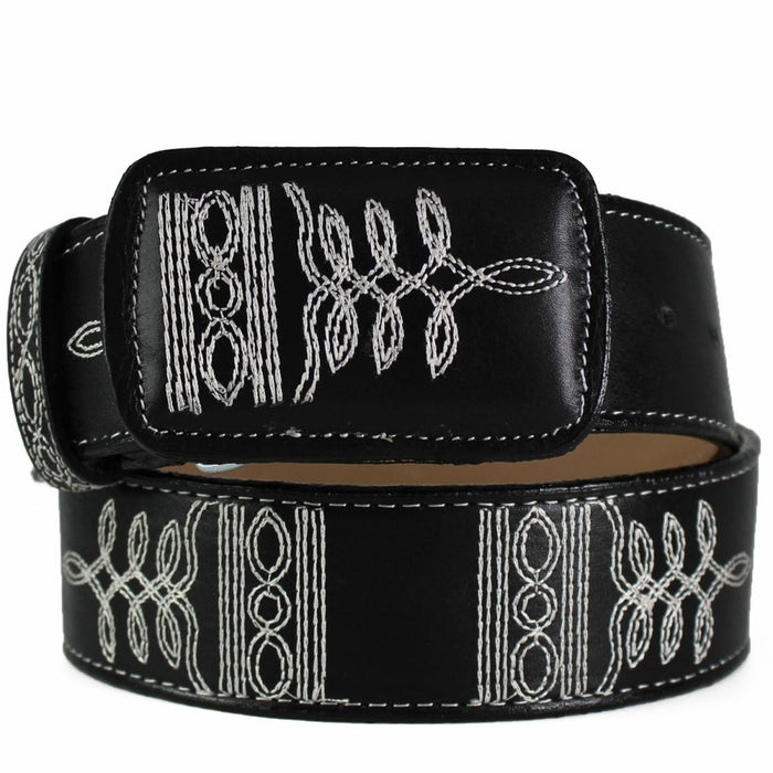 Cinto Vaquero de Cuero Original Color Negro