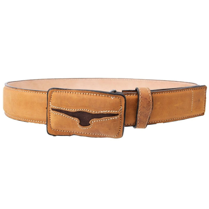 Cinto Vaquero de Cuero Original con Torito Color Miel