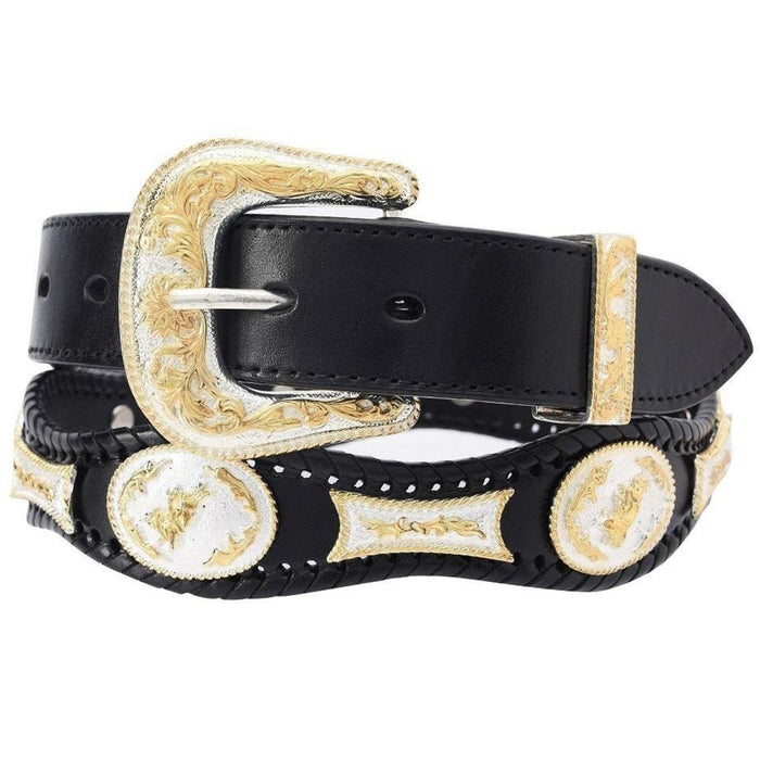 Cinto Vaquero Fino con Hebilla de Metal Grabada imp