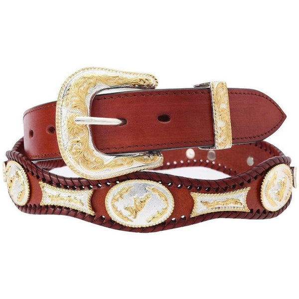 Accessories - Cinto Vaquero Fino con Hebilla de Metal Grabada imp