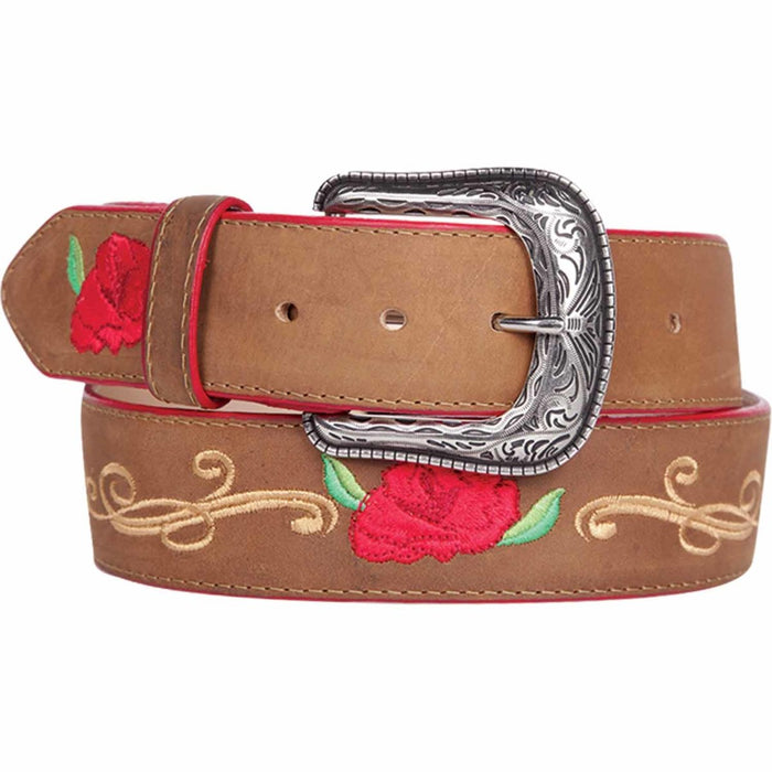 Cinto Vaquero Bordado Ancho de Caballo con Orlas Color Negro imp