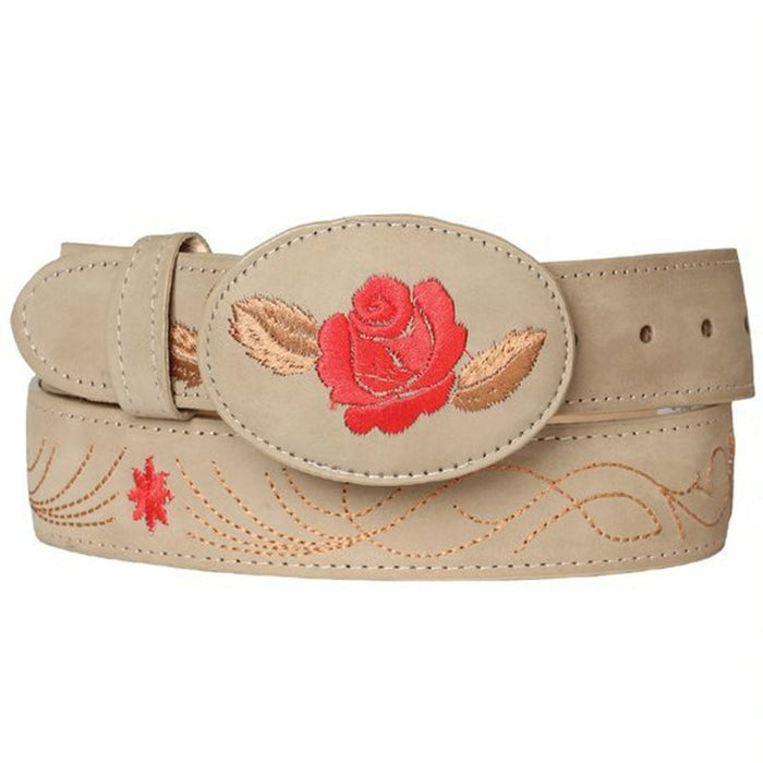 Cinto Vaquero para Mujer de Gamuza Original Color Arena GEN