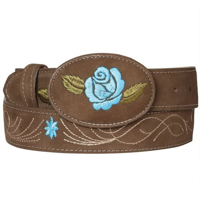 Cinto Vaquero para Mujer de Gamuza Original Color Camel GEN