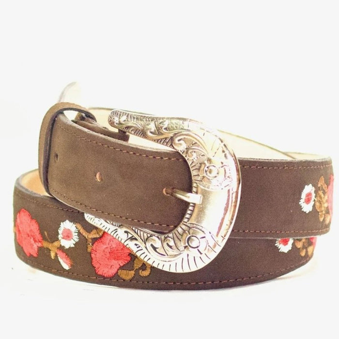 Cinto Vaquero para Mujer de Gamuza Original Color Chocolate ROD
