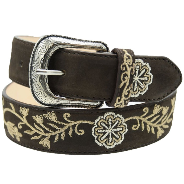 Cinto Vaquero para Mujer de Gamuza Original Color Chocolate WD