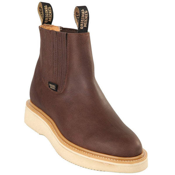 Original Michel Boot - Original Michel Short Ankle Brown Work Boots 5545407
