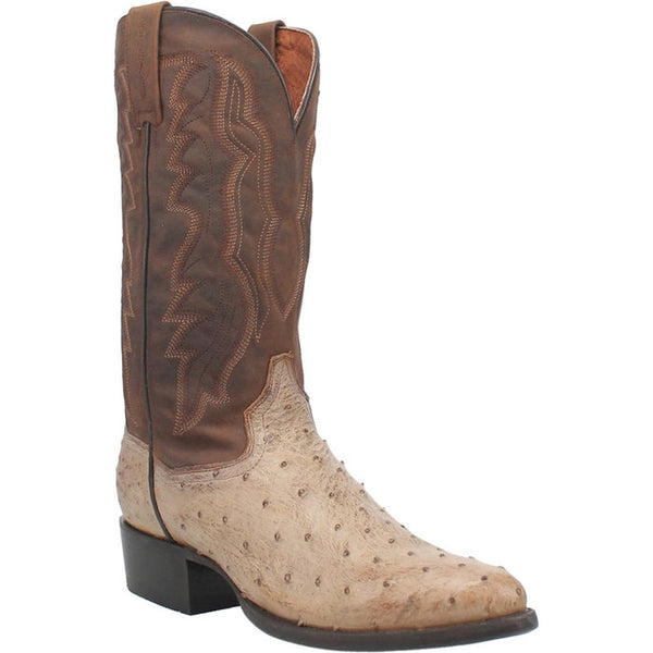 Full Quill Ostrich Boots - PERSHING FULL QUILL OSTRICH BOOT