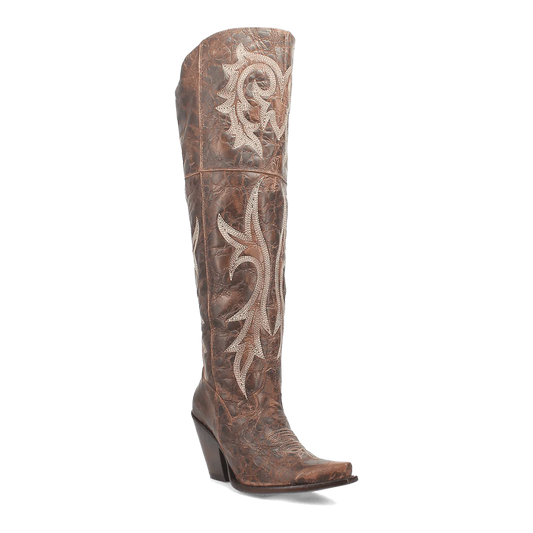 Dan Post Women's Jilted Snip Toe Leather Tall Boots - Brown