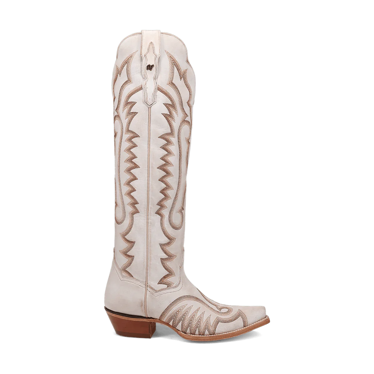 Dan Post Women's Josie Snip Toe Leather Tall Boots - White