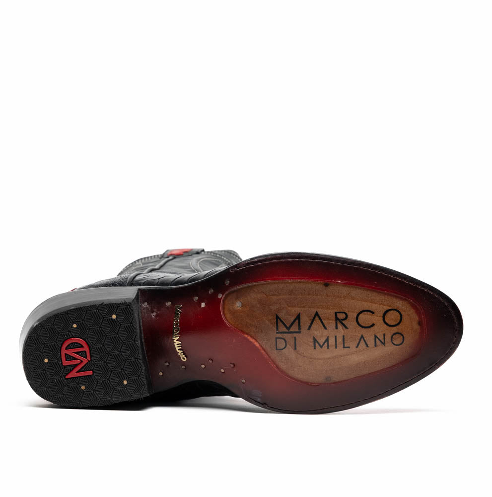 Marco_Di_Milano Denver Red/Black Leather Luxury Shoe