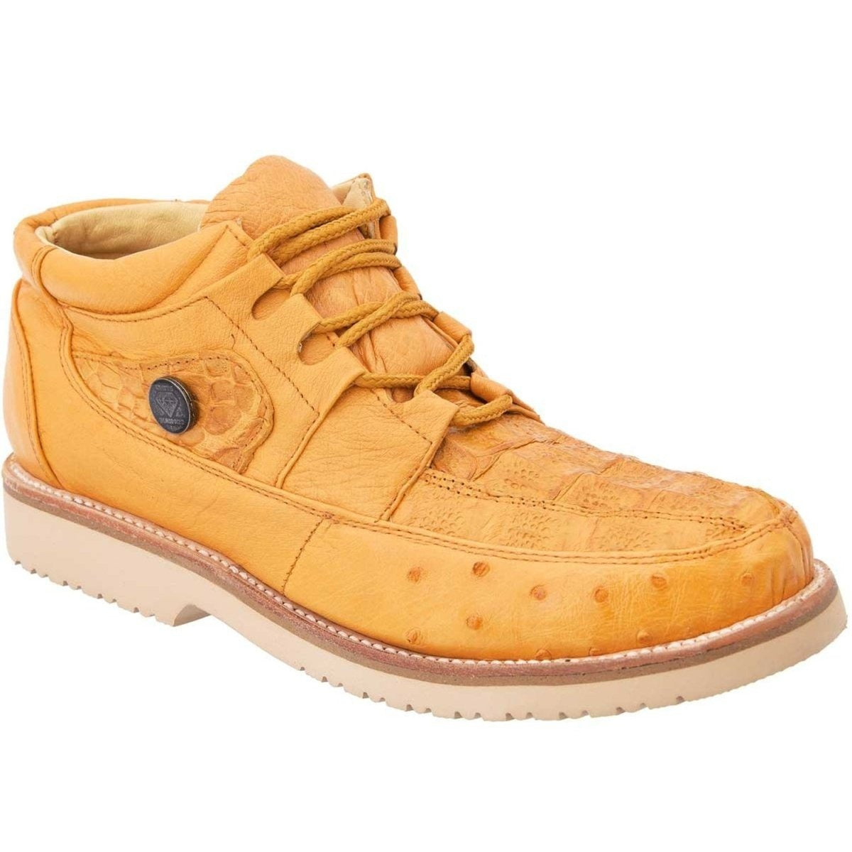 Zapatos De Avestruz Originales Para Hombre - Zapatos Casuales de Cocodrilo con Avestruz Original Mantequilla