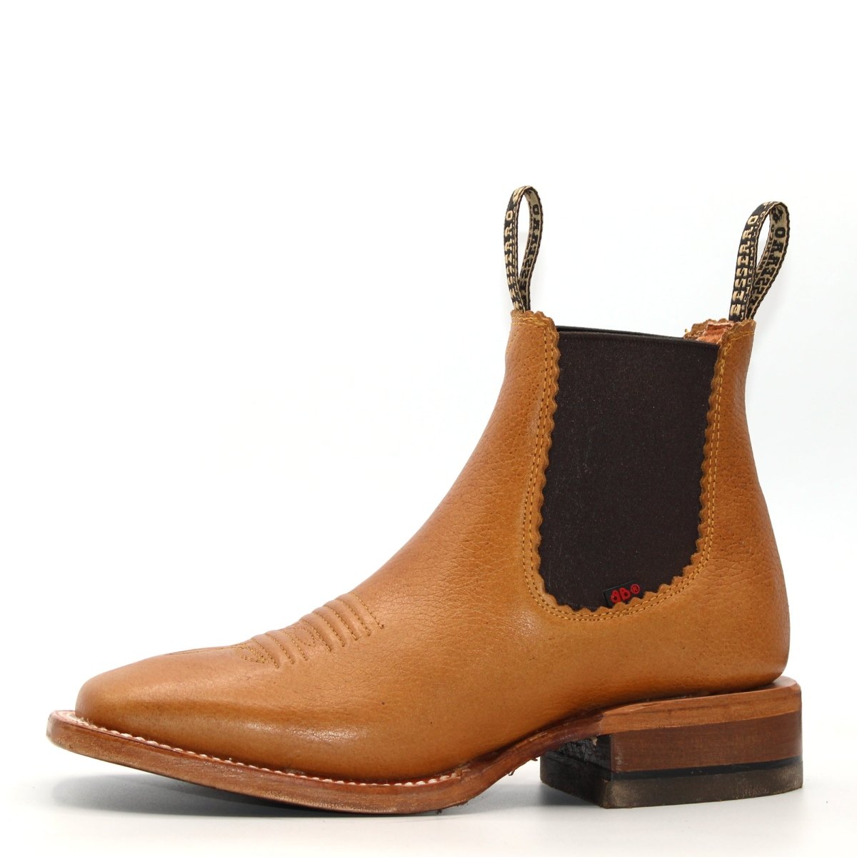 El Besserro Women's Square Toe Ankle Boots - Honey