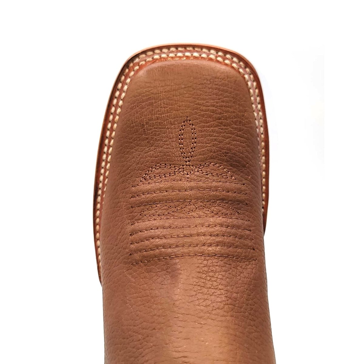 El Besserro Women's Square Toe Leather Ankle Boots Honey