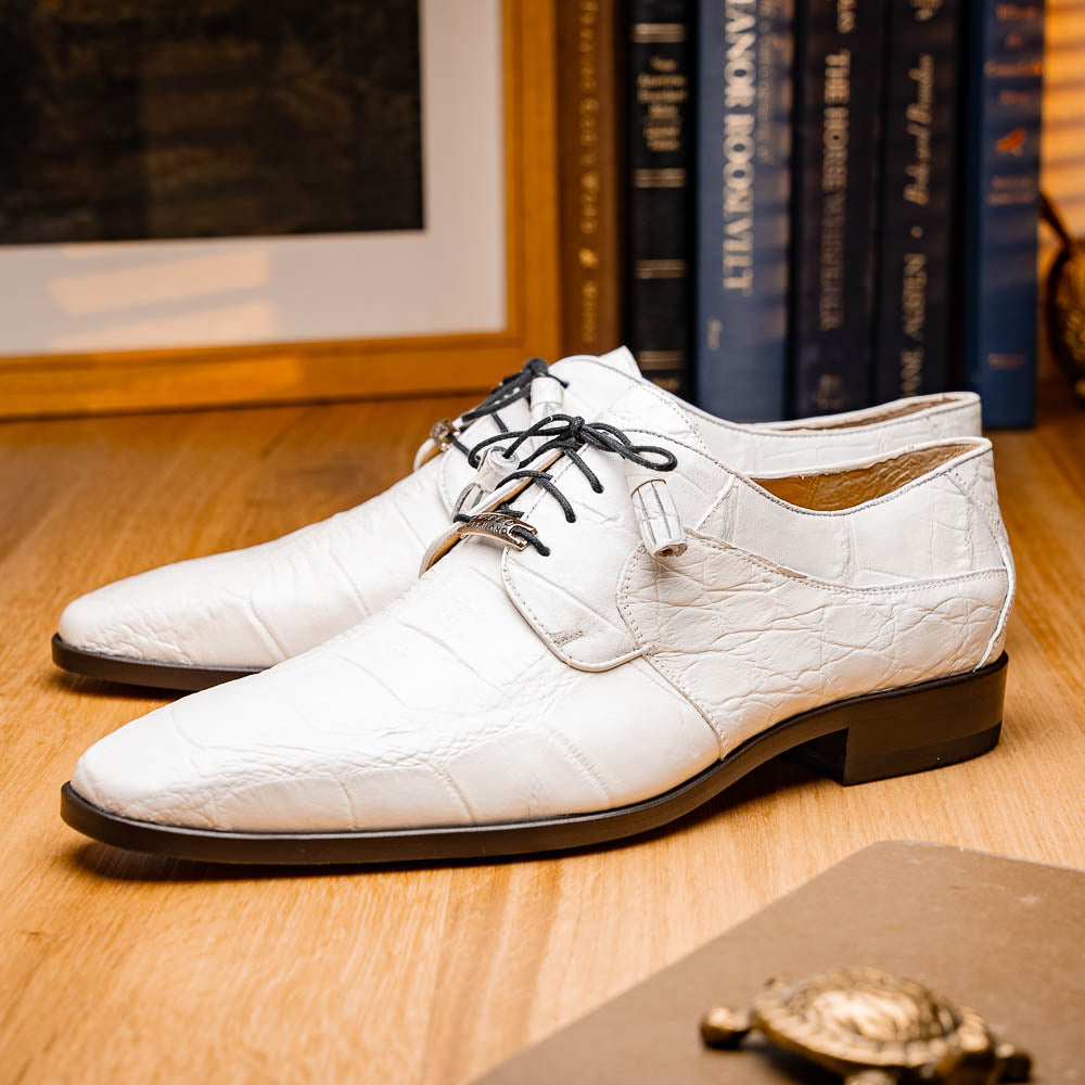 Marco Di Milano Fitipaldi White Leather Loafers